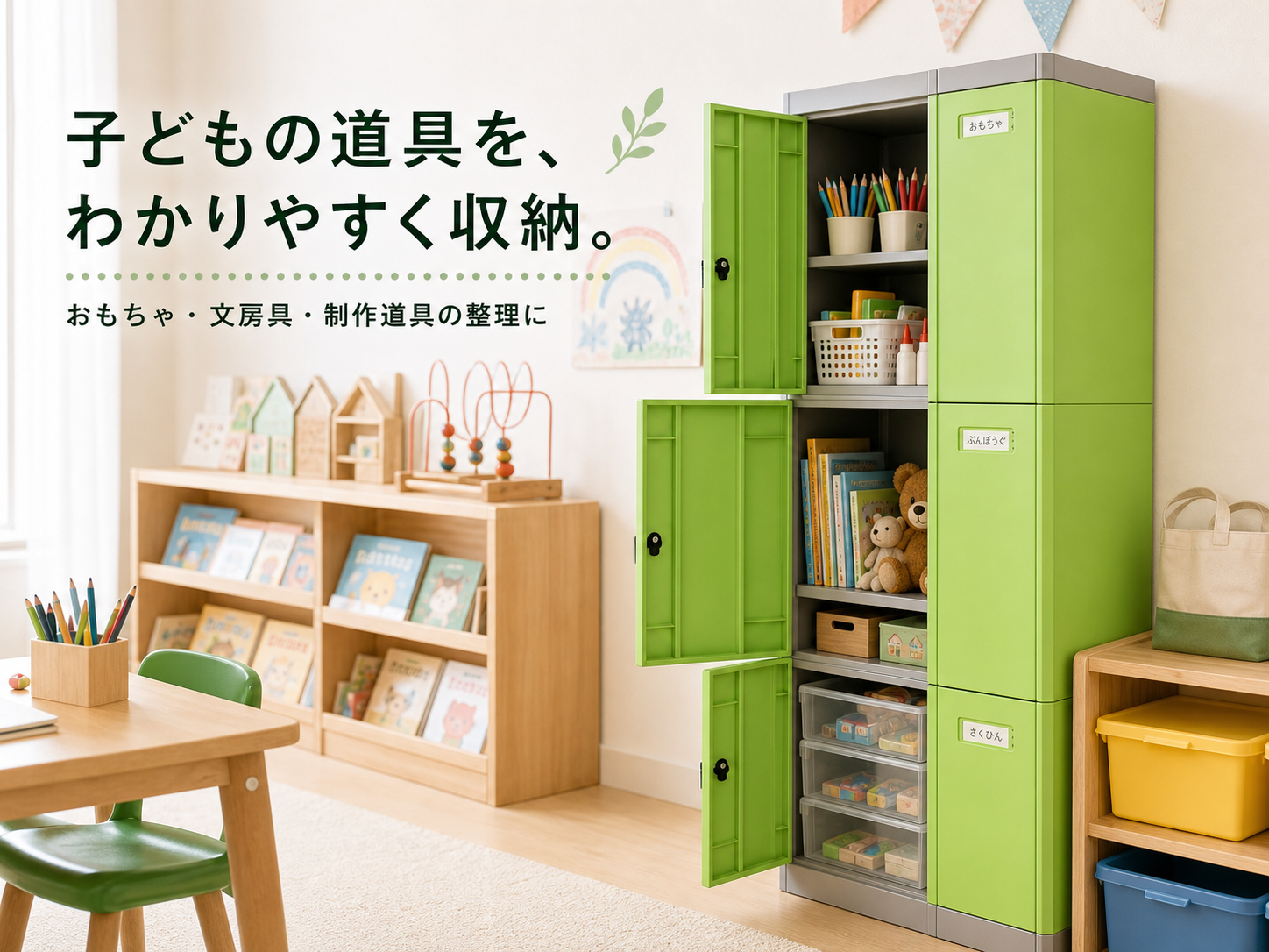 子ども施設向けロッカー